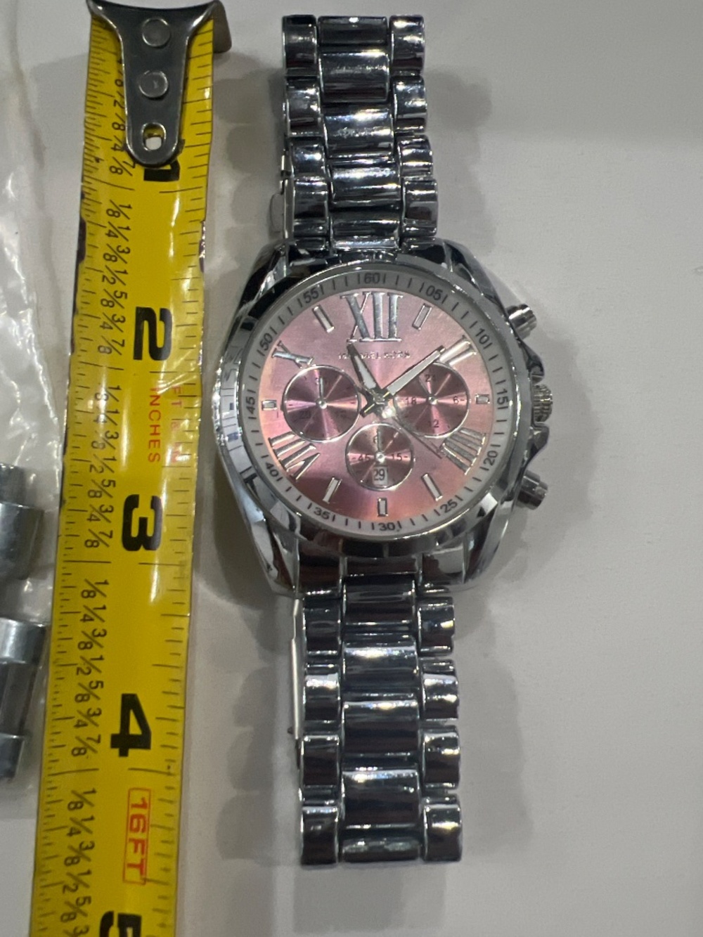 Silver stainless steel Michael Kors watch - Picture 6 of 7
